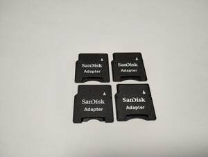 4枚セット　microSD→miniSD　変換アダプター　SanDisk　認識確認済み　メモリーカード　マイクロSDカード　MICRO mini　SDカード
