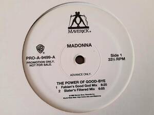 極美品　MADONNA　マドンナ　The Power Of Good-Bye　US盤 ADVANCE ONLY 貴重盤 12”レコード　