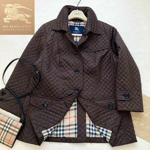 大きいサイズ◆バーバリー◆BURBERRY 46/15号/XL-3L ウルトラライト☆中綿ダイヤモンドキルティングコート 春アウター 旅行 おでかけ