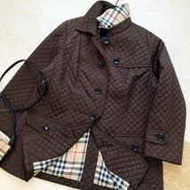 大きいサイズ◆バーバリー◆BURBERRY 46/15号/XL-3L ウルトラライト☆中綿ダイヤモンドキルティングコート 春アウター 旅行 おでかけ_画像3