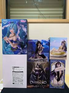 １円スタート【新品未開封品】　【同梱不可】初音ミク　マーメイド　アルベド　フィギュア　6体　まとめ売り