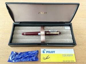 [A]【希少/廃版/化粧箱】PILOT CUSTOM98 パイロット カスタム98 ボルドー 細字 F 14K585 検索:M300 モーツァルト スリムミニ