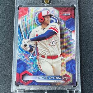 最新 2023 Topps Bowman’s Best 大谷翔平 No.62 ウェーブリフラクターパラレルカード Wave Refractor