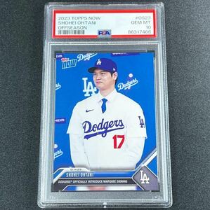 PSA10 GEM MINT 2023 Topps Now 大谷翔平 2023年12月14日 ドジャース入団会見 限定オーダーカード No.OS-23 PSA鑑定済カード