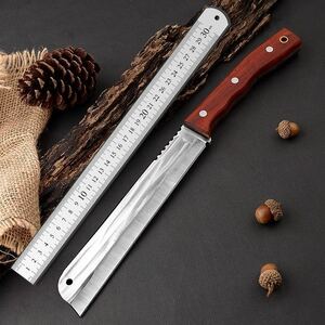 シースナイフ アウトドア　野外　木切りナイフ　キャンプ用　大型　サバイバルナイフ