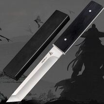 和風ナイフコレクション　菊小刀　日本刀型　短刀　シースナイフ　バトニング　フルタング　キャンプ　ブッシュクラフト_画像3