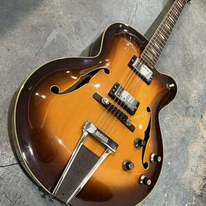 [激鳴] YAMAHA AE-12 1972-1976 - Vintage Sunburst / フルアコ ジャパンビンテージ ジャズギター アーチトップ 日本楽器 * Gibson L5の画像2