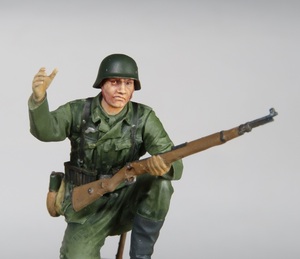 タンクデサント　ドイツ歩兵　部隊前へ　1/35　レジンキットフィギュア塗装済み完成品一体