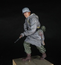 ドイツ軍歩兵　ライフル茶靴　1/35　レジンキットフィギュア塗装済み完成品一体_画像5