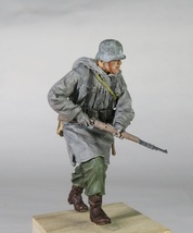 ドイツ軍歩兵　ライフル茶靴　1/35　レジンキットフィギュア塗装済み完成品一体_画像1