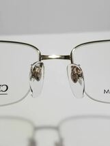 未使用 眼鏡 メガネフレーム CITIZEN REGUNO 20629 チタン 金属フレーム シンプル ハーフリム 軽量 メンズ レディース 53口18-140 L-2_画像6