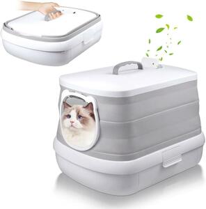  free shipping new goods cat for toilet storage folding type extra-large portable large spacious dome roof 