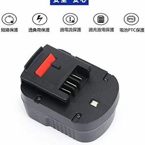 Akkopower .ブラックアンドデッカー バッテリーBlack＆Decker 12v HPB12 3.0Ah 大容量Black＆Decker a12 BLACK&DECKER 互換バッテリーの画像2