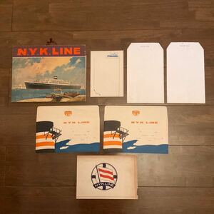 日本郵船　N.Y.K.LINE 封筒　紙もの　紙ホルダー　レトロ　コレクション