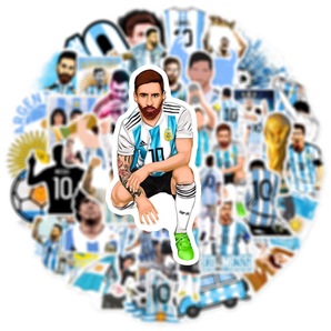 アルゼンチン10番 メッシ マラドーナ サッカー ワールドカップ シール ステッカー50枚HQAの画像6
