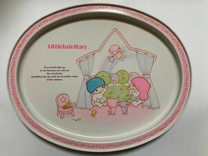 ki Kirara plate tray 1976 retro Sanrio Little Twin Stars 