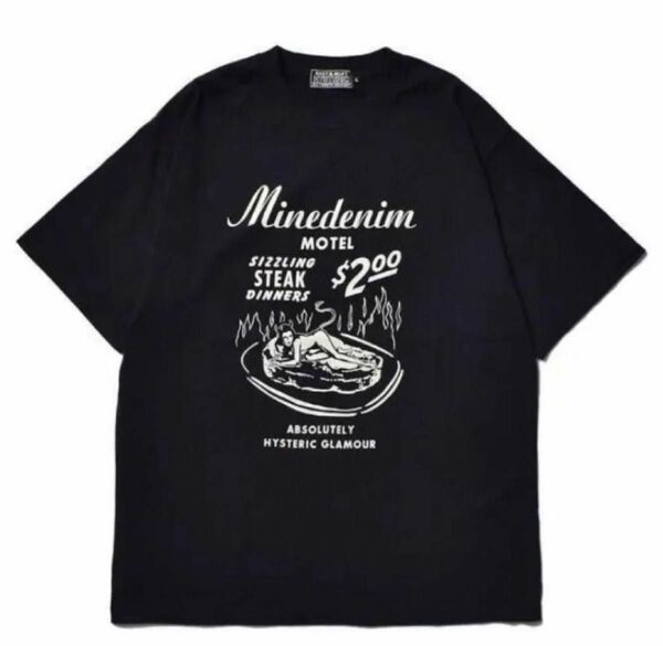 ヒステリックグラマー マインデニム 限定コラボレーション Tシャツ ブラック Mサイズ