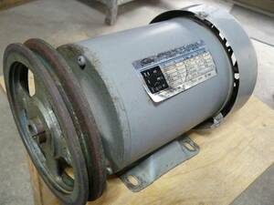 東芝 モーター IK 0.4KW 3PHASE INDUCTION MOTOR 50Hz 中古品 現状渡し