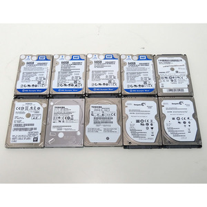 中古 HDD 640GB 10個セット 2.5インチ 9.5mm 有名メーカー 内蔵型 使用10-10000時間以下