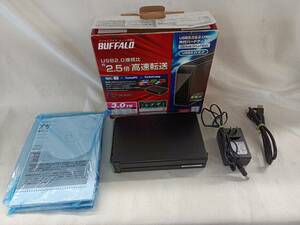  QAZ12604★BUFFALO バッファロー　3.0TB　外付けハードディスク　外付けHDD HD-LBV3.0TU3　フォーマット済み