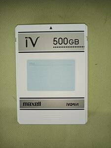 QAZ12630★maxell マクセル　iVDR-S 500GB ハードディスクカセット　M-VDRS500G.C　iVカセット　ケース入り