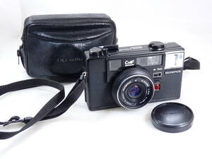 【可動品】フィルム コンパクトカメラ OLYMPUS C-AF AUTO FOCUS QUARTZDATE.　レンズ D.ZUIKO 38ｍｍ F2.8 搭載 ケース.ストラップ 付