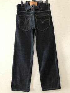 ※ LEVI'S リーバイス LOT503 シンチバック 刻印V23 ドット切替 デニムパンツ 濃紺 28 　　　　　　　　　 BJBJ.C