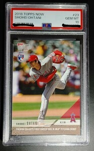 Topps 大谷翔平 2018 ルーキーカード　初勝利＃23・初ホームラン ＃32【PSA GEM-MT 10】最高評価