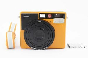 極美品 Leica SOFORT Orange 19102 instant Film Camera チェキ フィルムカメラ ライカ ゾフォート オレンジ シャッターOK 動作良好 #2296