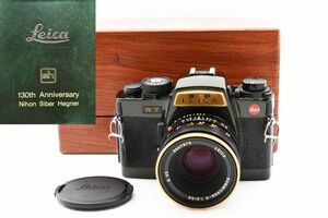 Leica R7 漆 130th Anniversary Nihon Siber Hegner Summicron R 50mm F2 MF SLR Film Camera フィルムカメラ ライカ 130周年記念 #4005