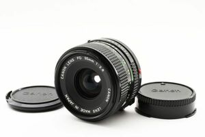 [Rank:B] Canon Lens New FD 35mm F2.8 MF Wide Lens 大口径 単焦点 広角 レンズ / キヤノン NFD FD Mount 実写,撮影可 ※1-2 #6602