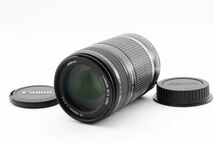 完動美品 Canon Zoom LENS EF-S 55-250mm F4-5.6 IS 手ブレ補正 望遠 ズームレンズ キヤノン EF APS-C Eos kiss Xシリーズなどに対応 #745_画像1