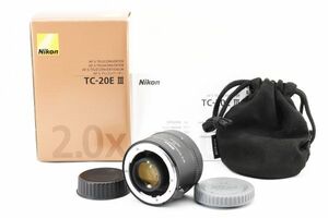 元箱付極美品 Nikon AF-S TELECONVERTER TC-20EIII TC-20E Ⅲ テレコンバーター / ニコン Fマウント 3 ３型 2倍 付属品多数 動作良好 #3882