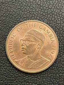 ガンビア GAMBIA 1ブット 1BUTUT 外国コイン 1971年