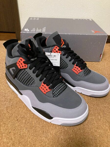 Nike Air Jordan 4 Retro Infrared 23ナイキエアジョーダン4レトロインフラレッド27cm