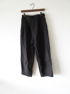 HUIS / ハウス 504-1802-09THBLK コードレーンワイドパンツ F BLACK / テーパードパンツ