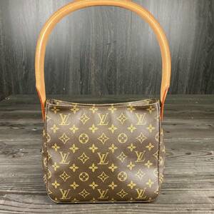 【極美品】LOUIS VUITTON ルイヴィトン ルーピングMM モノグラムキャンバス ハンドバッグ