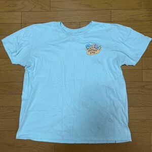 送料無料■nicklodeon ニコロデオンライトブルー 半袖 Tシャツ サイズ2XL US古着 バックプリント