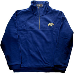 RVCA (ルーカ) CLASICAL COLLAR FLEECE スウェット ハーフジップ ジャケット XLサイズ ネイビー
