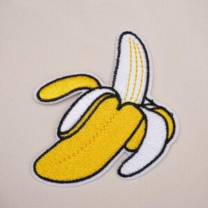 ワッペン　バナナ　大　アイロンワッペン　ばなな　BANANA　　#0178