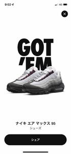 NIKE AIR MAX 95 PEARL GREY AND DARK BEETROOT DQ9001-001 US8.5/26.5cm 2022/7/8発売 atmos購入 国内正規 黒タグ ナイキ エアマックス