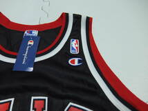 デッドストック 90s チャンピオン NBA シカゴブルズ ロッドマン タンクトップ 黒 44 メンズ Champion BULLS RODMAN 未使用品_画像4