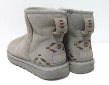 UGG アグ 1009265 レディース ショート ムートンブーツ グレー US7 24cm_画像6