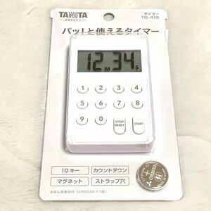 《TD-415/ホワイト》デジタルタイマー タニタ