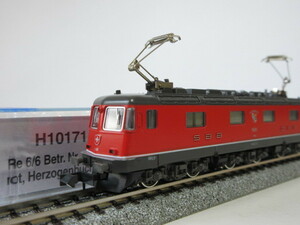 HOBBYTRAIN　H10171　SBB CFF　Re 6/6 Betr. Nr. 11630, rot, Herzogenbuchsee　Electric locomotive　ホビートレイン　スイス　Nゲージ