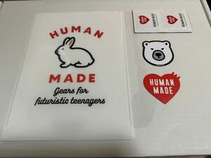 HUMAN MADE ヒューマンメイド クリアファイル ステッカー メガネ拭き ハート 熊