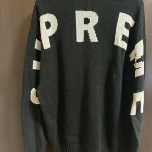 【中古】 20SS Mサイズ Supreme Back Logo Sweater Black ステッカー付き シュプリーム バックロゴ セーター ブラック ニット 黒の画像1