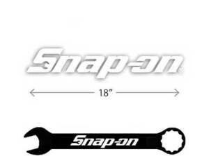 Snap-on（スナップオン）ロゴステッカー,抜き文字.ホワイトS特大