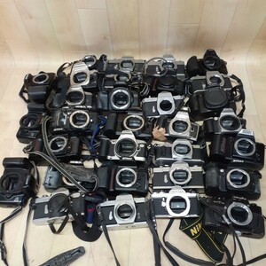□ジャンク□ AF MF 一眼レフカメラ 大量まとめセット Canon PENTAX Nikon MINOLTA OLYMPUS 等 m4