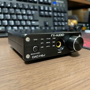 FX-AUDIO- DAC-H6J(訳あり品) USB DAC DAコンバーター ブラック 動作確認済み OPA627AU交換済み おまけ付き